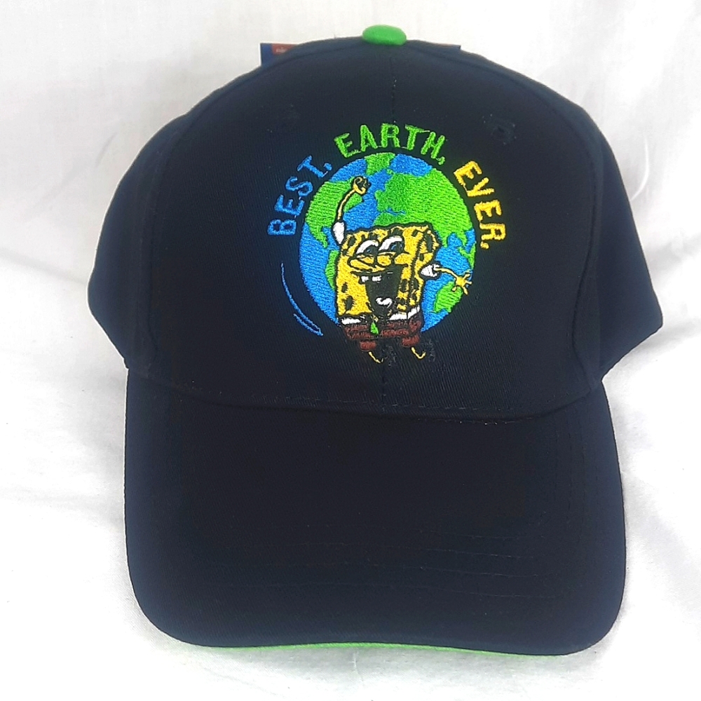 Nickelodeon Spongebob SquarePants Hat Cap Snapback Adjustable Best Earth Ever
